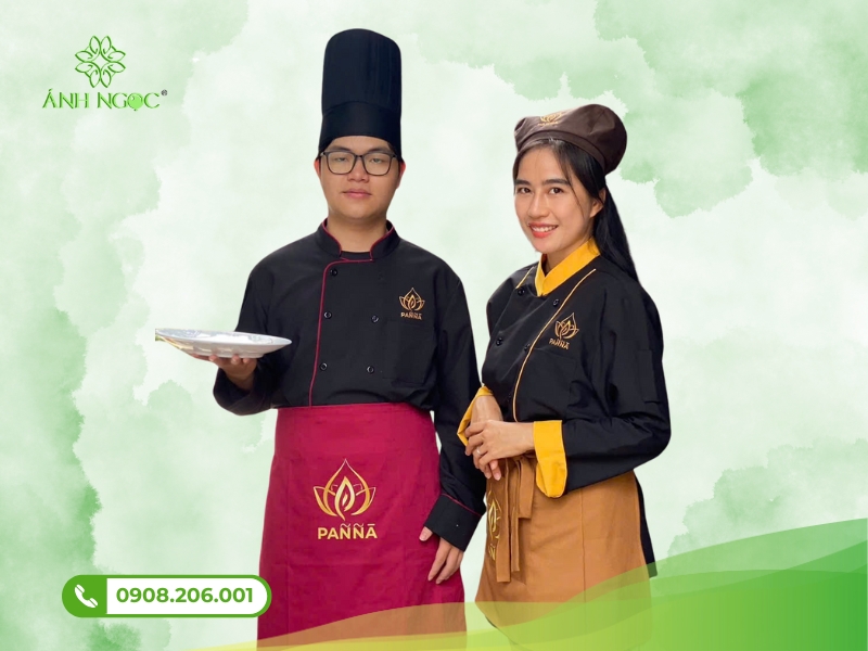 Hãy để xưởng may đồng phục nhà hàng Ánh Ngọc Uniform giúp bạn tạo ra những bộ đồng phục ấn tượng. Gọi ngay 0908.206.001 để nhận thiết kế mẫu miễn phí!