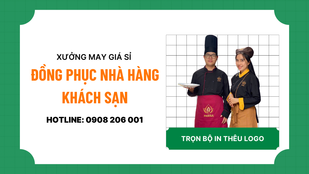 Xưởng may đồng phục nhà hàng khách sạn theo yêu cầu