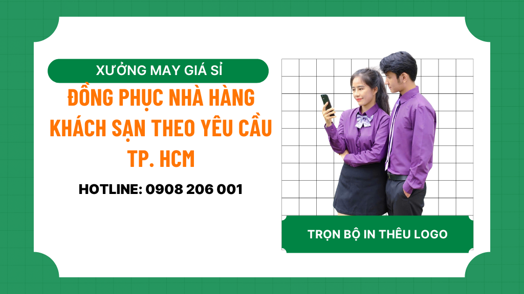 Đồng phục nhà hàng khách sạn theo yêu cầu TP. HCM