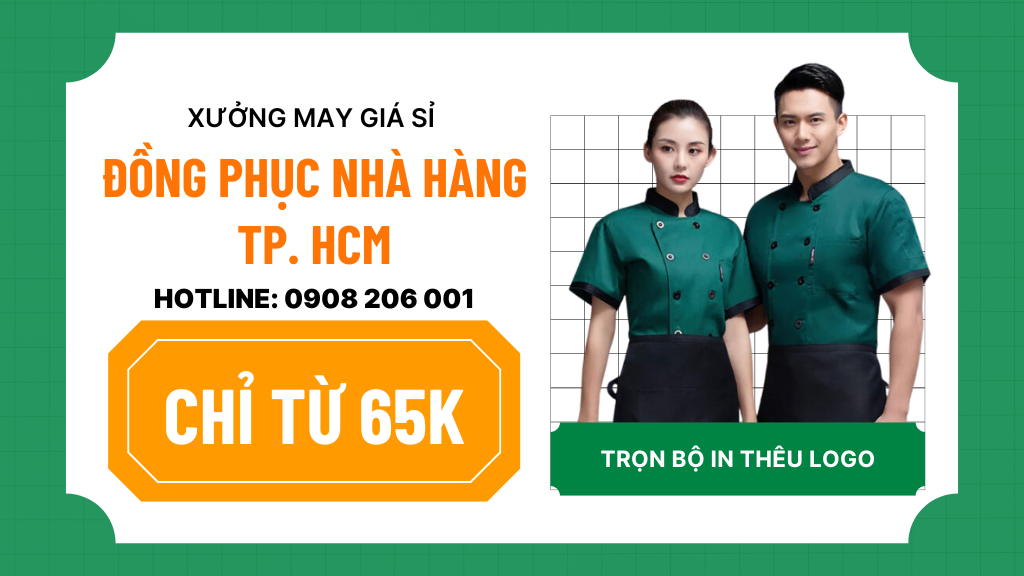 May đồng phục nhà hàng theo yêu cầu tp. hcm