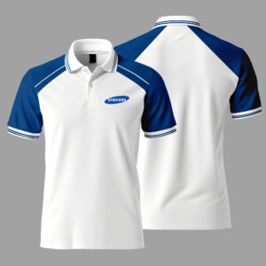 áo polo trắng phối trẻ trung