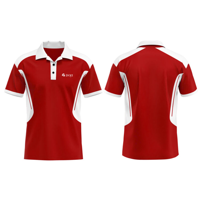 áo thun polo đỏ nổi bậc