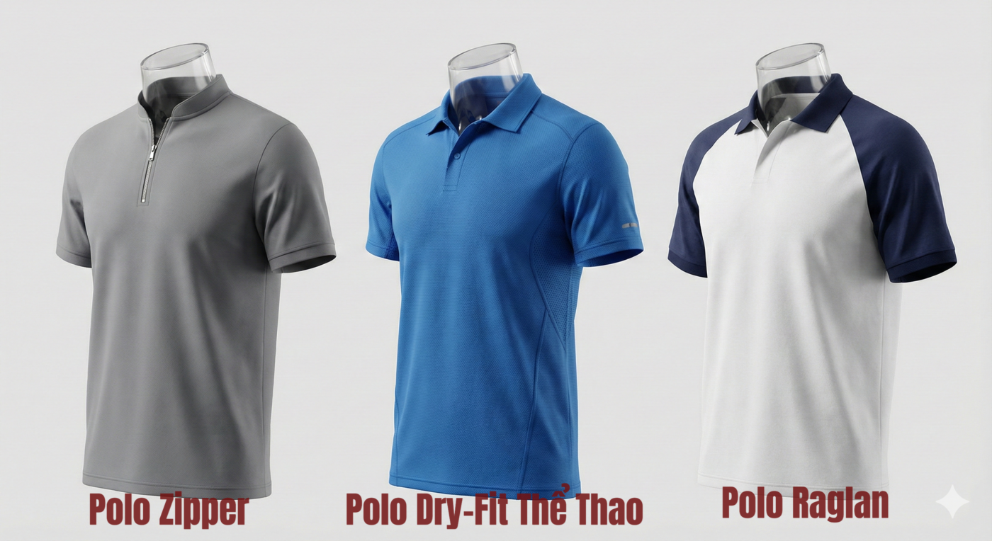 Top 10+ Mẫu Áo Đồng Phục Polo 'Hack Dáng'