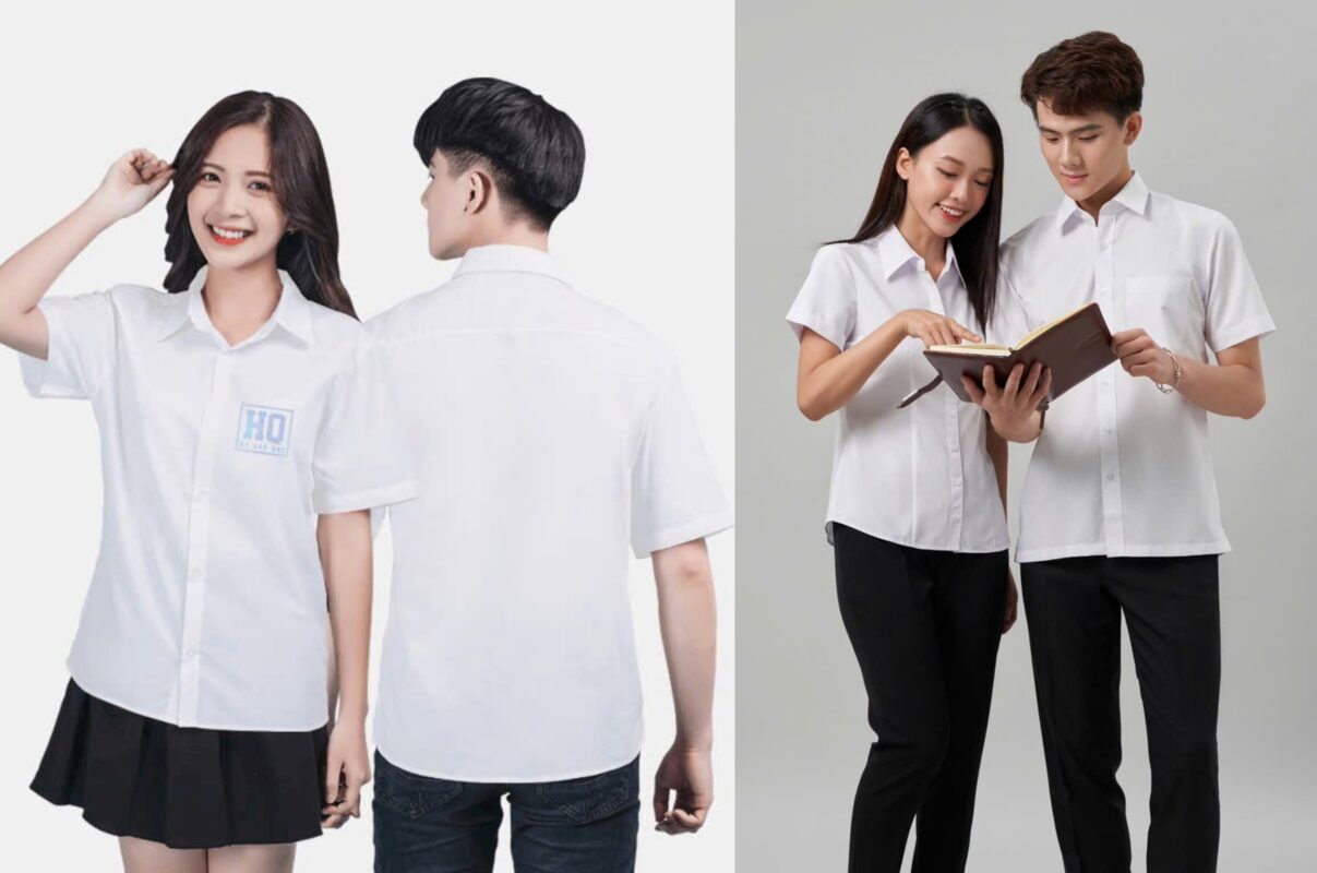 May đồng phục học sinh