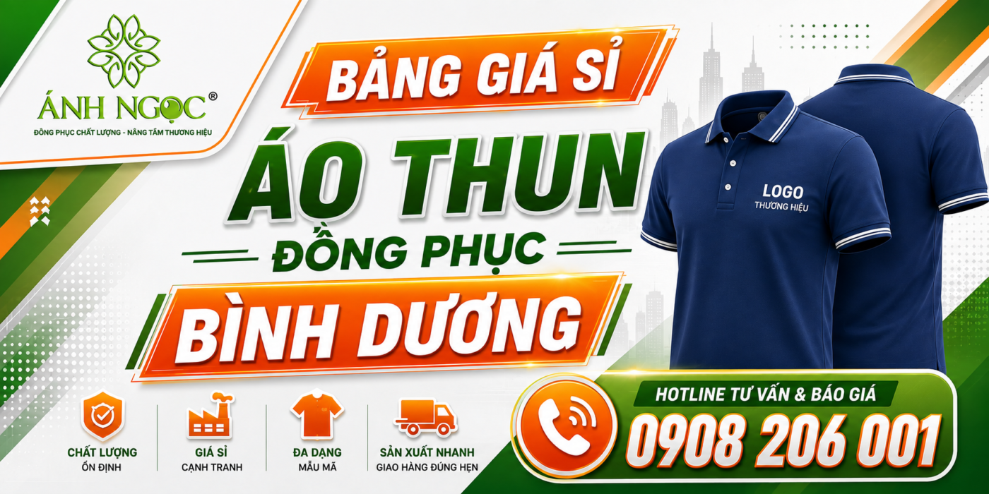 Bảng giá sỉ áo thun đồng phục Bình Dương