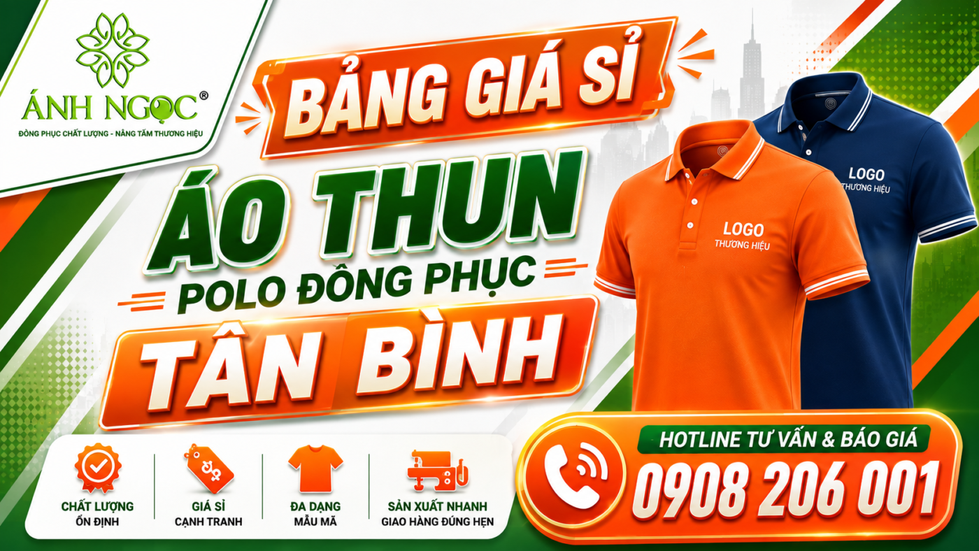 Bảng giá sỉ áo thun đồng phục Tân Bình