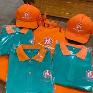 Đồng phục áo thun tạp dề công ty thực phẩm