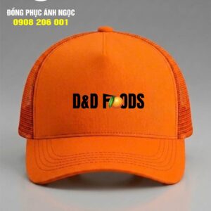 Combo đồng phục mũ tạp dề nhà hàng D&D Foods