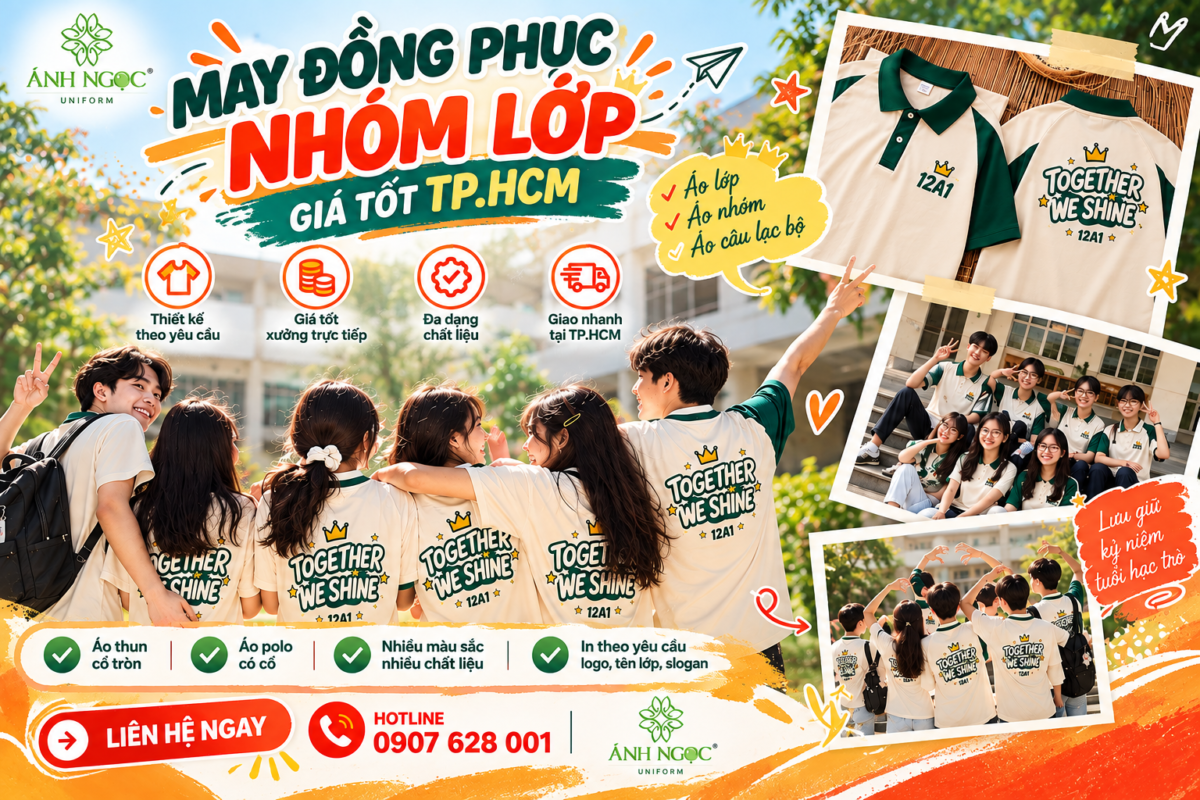 may đồng phục nhóm lớp giá tốt TP.HCM
