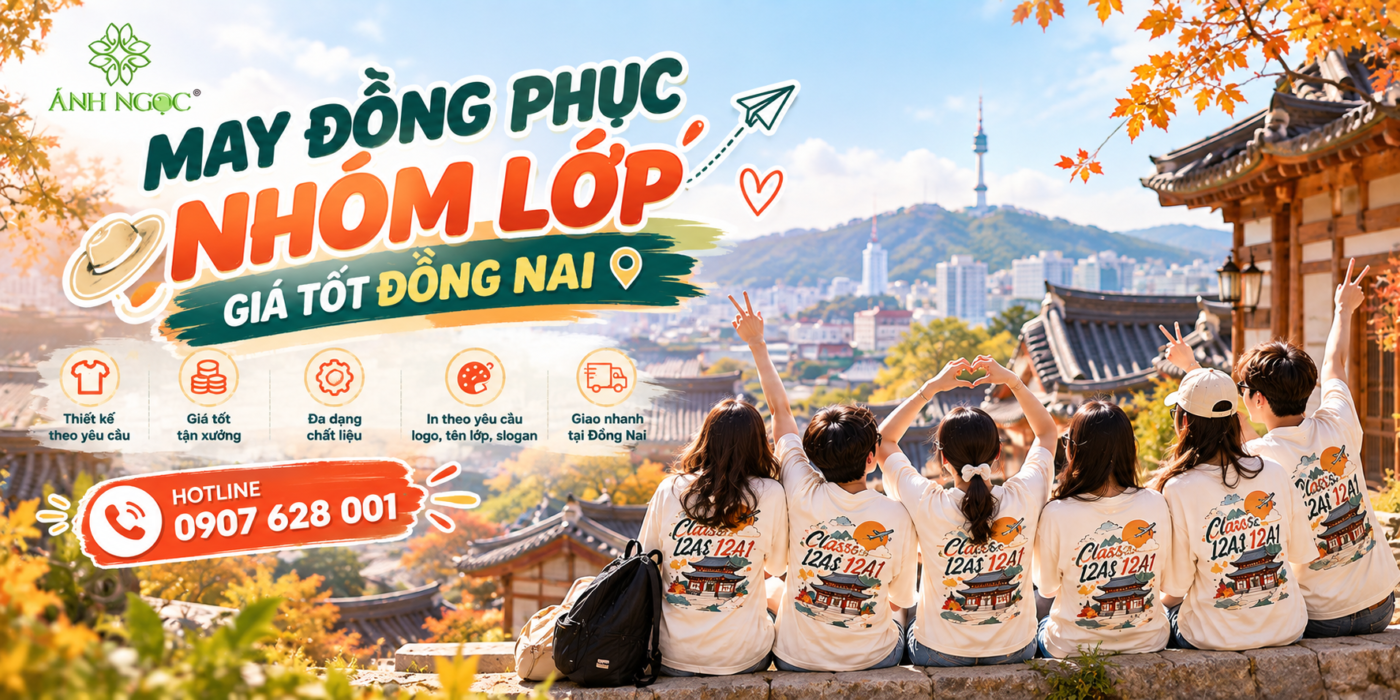 May đồng phục nhóm lớp giá tốt Đồng Nai